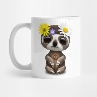 Cute Baby Sloth Hippie Mug